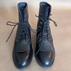 Ariat Black Leather Ankle Boots